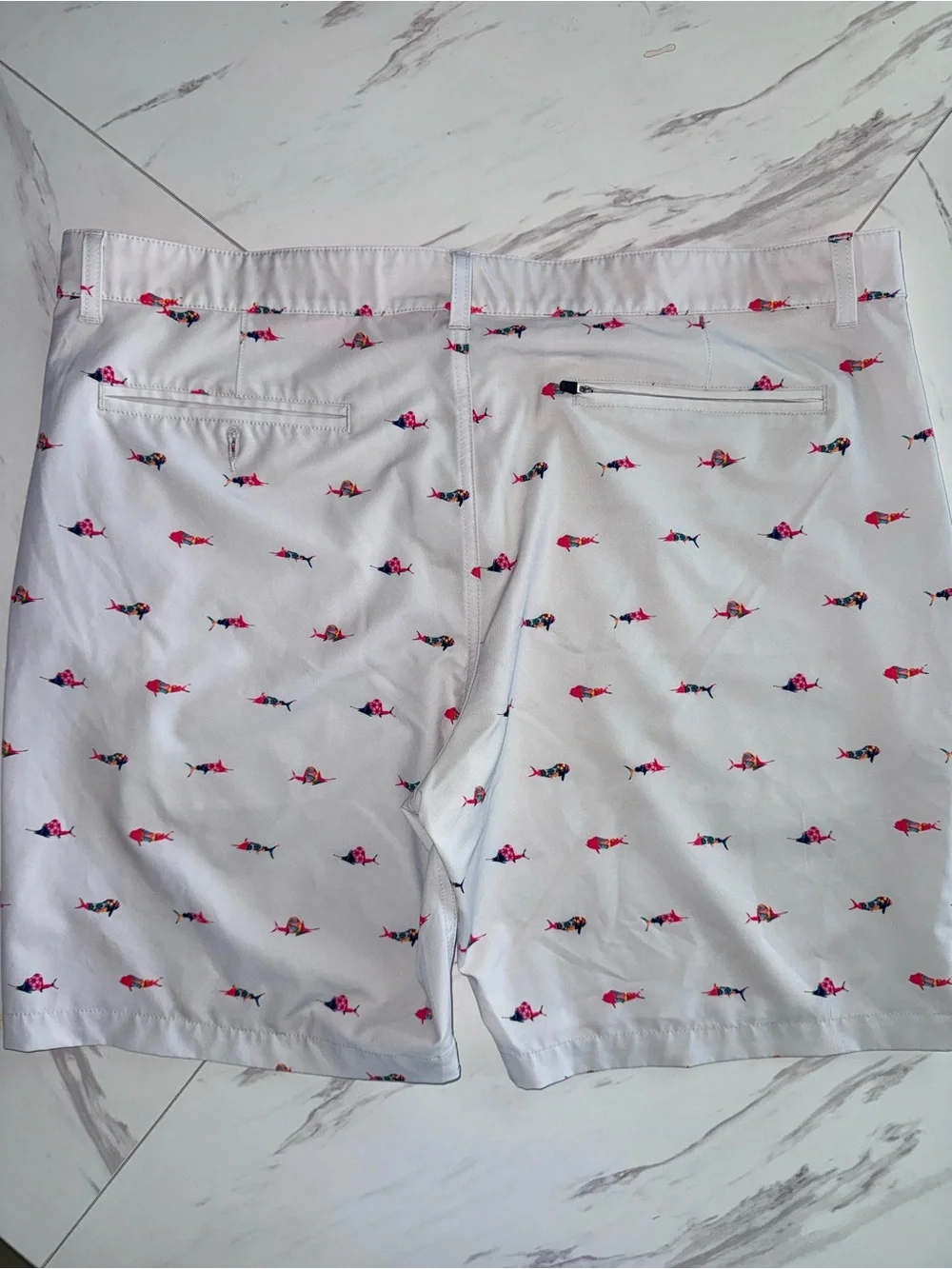 Scales Gear Mens Fish Print Performance Board Shorts Swim Size 40